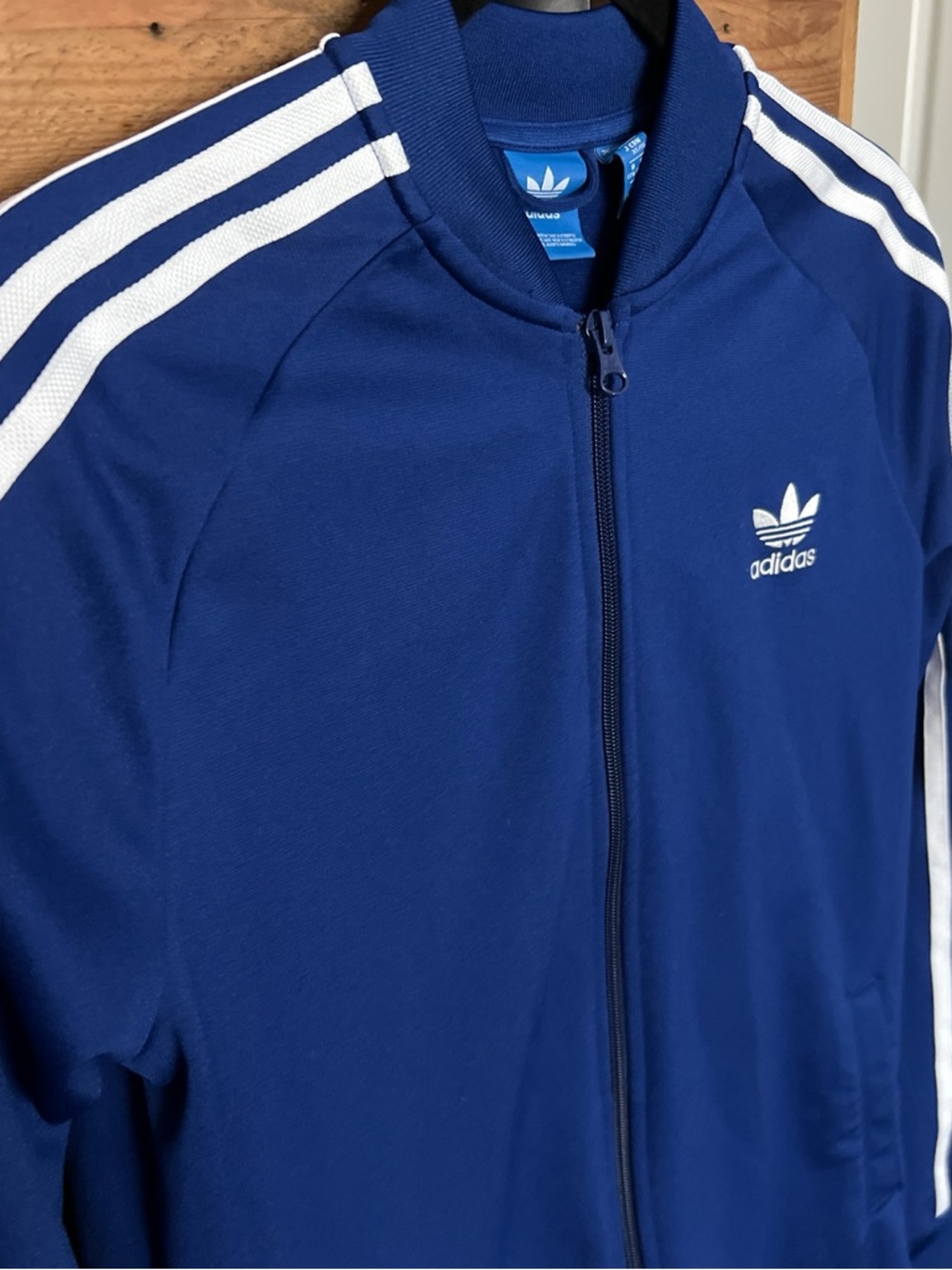 Adidas Navy Blue Track Jacket - Picture 2 of 4
